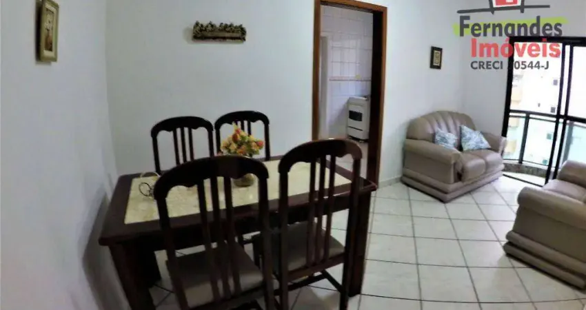 Apartamento com 1 dormitório 100 metros da praia para alugar definitivo pacote, 53 m² por R$ 2.360/mês - Canto do Forte - Praia Grande/SP