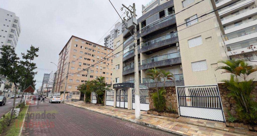 Apartamento na Avenida Paris com 1 dormitório para alugar definitivo pacote 55 m² por R$ 2.200/mês - Boqueirão - Praia Grande/SP