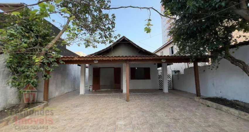 Casa com 2 dormitórios mais edícula para alugar definitivo pacote 300 m² por R$ 4.500 mês - Boqueirão - Praia Grande/SP