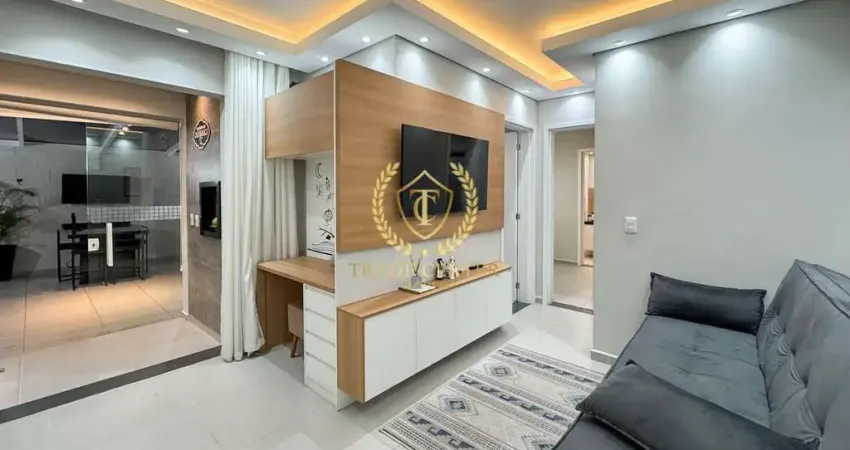 Apartamento com 60,38M² de Garden, semi-mobiliado, 2 Quartos, sendo 1 suíte.