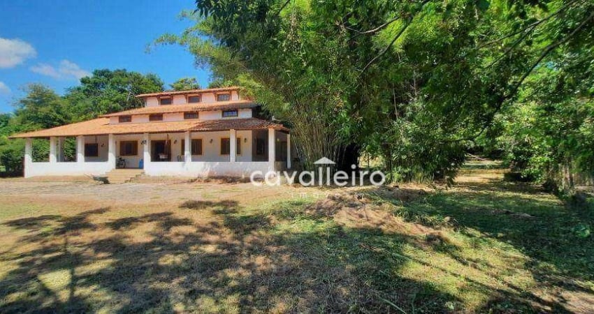 Chácara com 4 dormitórios à venda, 5040 m² por r$ 750.000,00 - caxito - maricá/rj