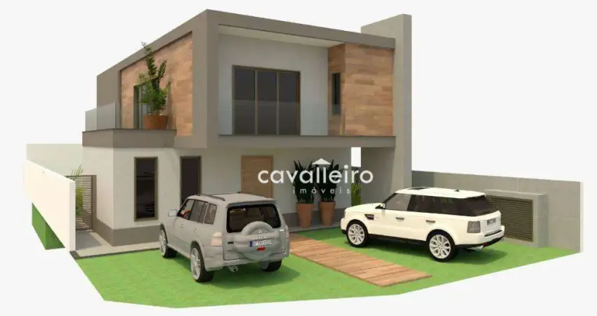 Casa com 4 dormitórios no Cond. Bosque de Itapeba, 280 m² - Maricá/RJ