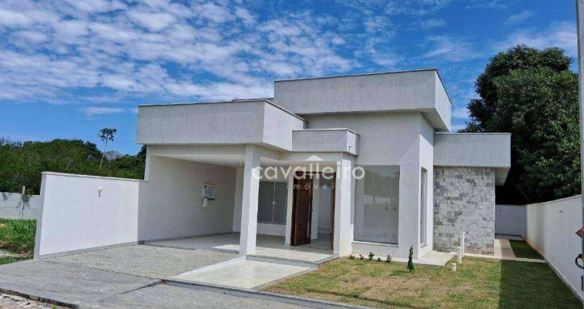 Casa  3 Quartos no Cond. Dom Village,  99 m² por R$ 490.000 - Ubatiba - Maricá/RJ