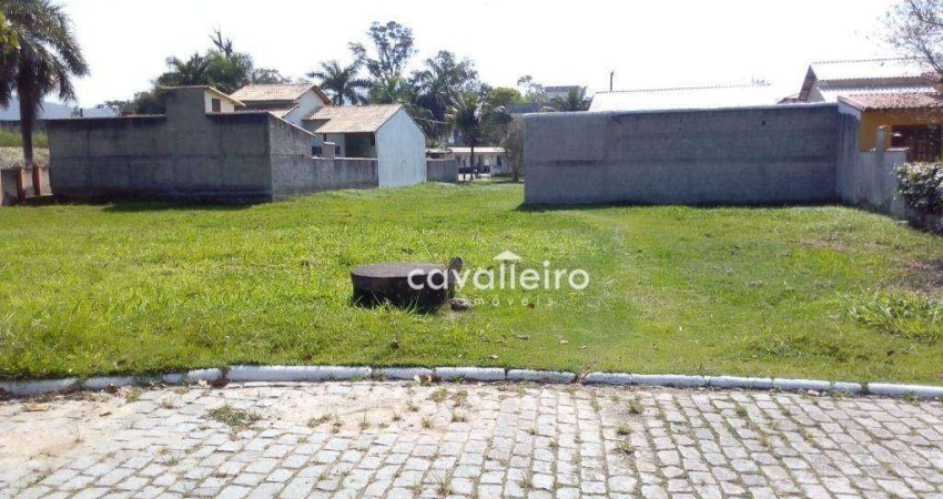 Terreno plano em Condomínio Fechado, com 766 m², à venda por R$ 160.00 ,  Maricá - Rj
