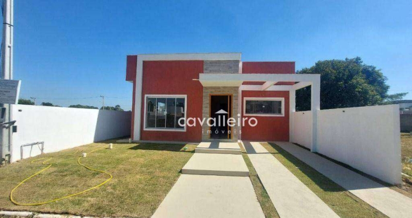 Casa com 03 quartos, sendo 01 suíte em condomínio próximo ao centro de Maricá!