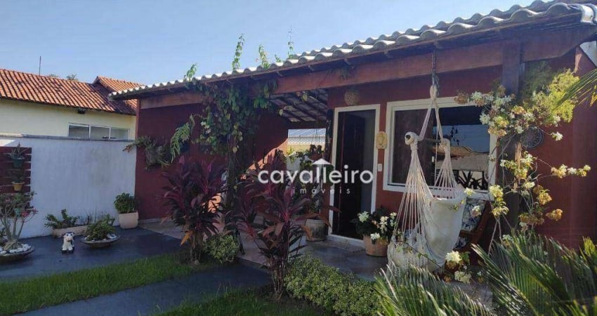 Casa Condomínio Ubatã, com 4 Quartos, 1 Suíte, Edícula, à venda, 188 m² por R$ 590.000 - Pindobas - Maricá/RJ