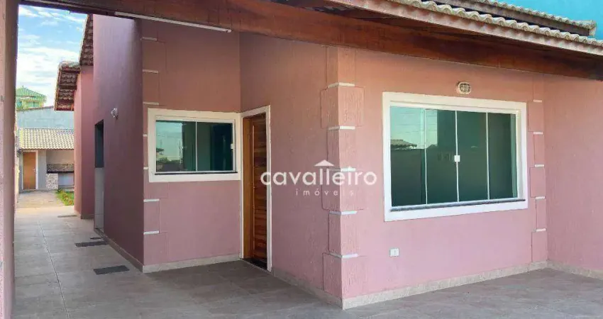 Casa com 2 Quartos, 1 Suíte, Área Gourmet, Churrasqueira,  à venda, 96 m² por R$ 550.000 - Jardim Atlântico Leste (Itaipuaçu) - Maricá/RJ