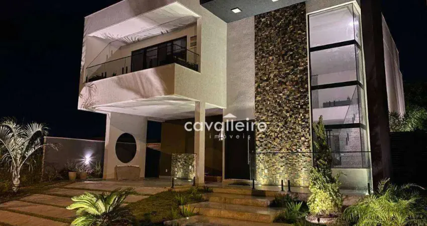 R$1,6 Mi - CASA APAIXONANTE, 5  QUARTOS , ENERGIA SOLAR, PISCINA E ÁREA GOURMET, COND. LANDSCAPE,  MARICÁ-RJ