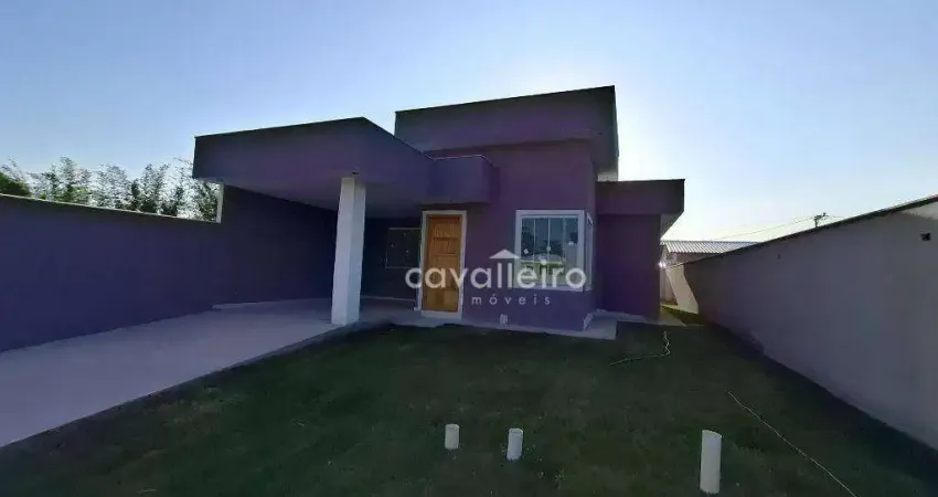 Casa, condomínio dom village, com 3 dormitórios à venda, 110 m² por r$ 490.000 - ubatiba - maricá/rj