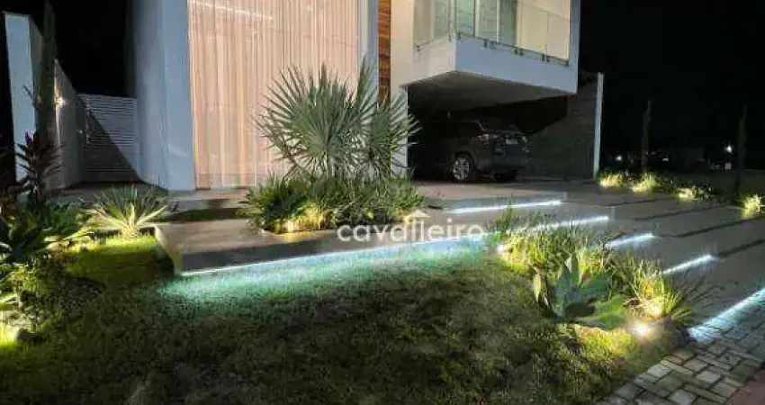 Casa Alphaville 2, Área Gourmet, Piscina, com 4 dormitórios à venda, 307 m² por R$ 2.150.000 - Inoã - Maricá/RJ