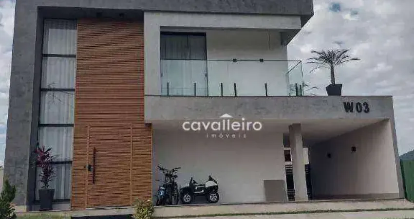 Casa Condomínio Alphaville 1, Área gourmet e Piscina,  com 4 dormitórios à venda, 223 m² por R$ 1.800.000 - Inoah - Maricá/RJ