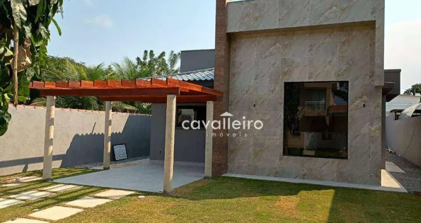 Casa em Condomínio Fechado, 3 quartos sendo 1 suíte, com 101 m² à venda por R$ 540.000 , Inoã - Maricá/RJ