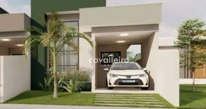Casa com 2 quartos sendo 1 suíte, com 80 m²,   à venda por R$ 450.000 - Guaratiba - Maricá/RJ