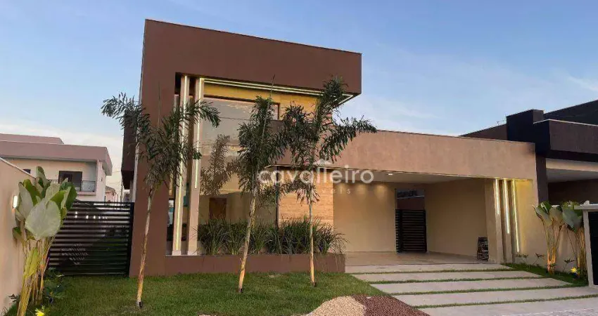 R$1.250.000 - BELÍSSIMA CASA NO CONDOMÍNIO SOLARIS C/ PISCINA E ÁREA GOURMET – ITAIPUAÇU - MARICÁ
