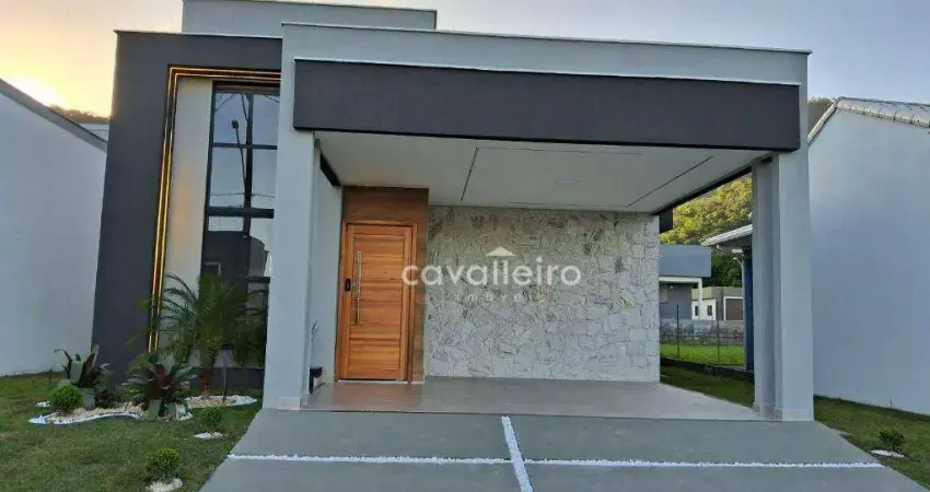 Casa no Condomínio Vivere, 3 quartos com 1 suíte e closet, com 120 m², à venda por R$ 620.000 , Maricá - RJ