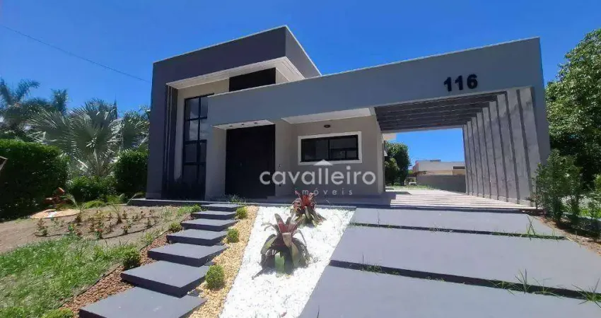 Casa com 3 dormitórios à venda, 125 m² por r$ 680.000,00 - sao josé do imbassai - maricá/rj