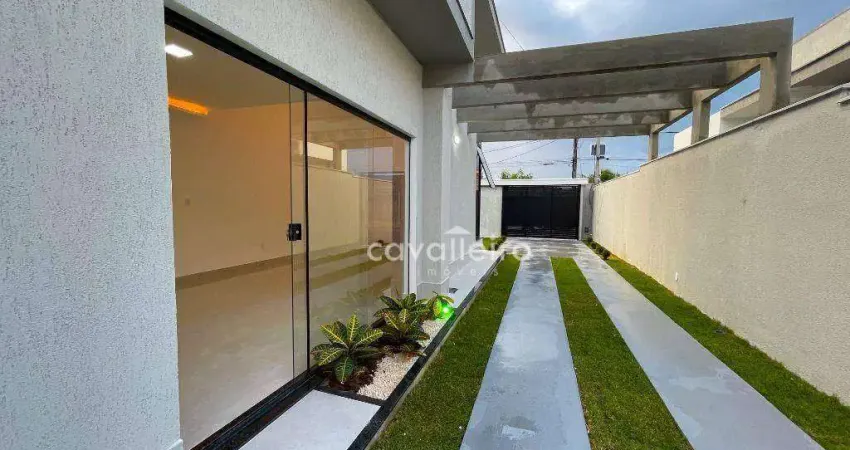 CASA COM PISCINA NO JARDIM ATLÂNTICO LESTE, ITAIPUAÇU - 3 QUARTOS, 1 SUÍTE R$850.000