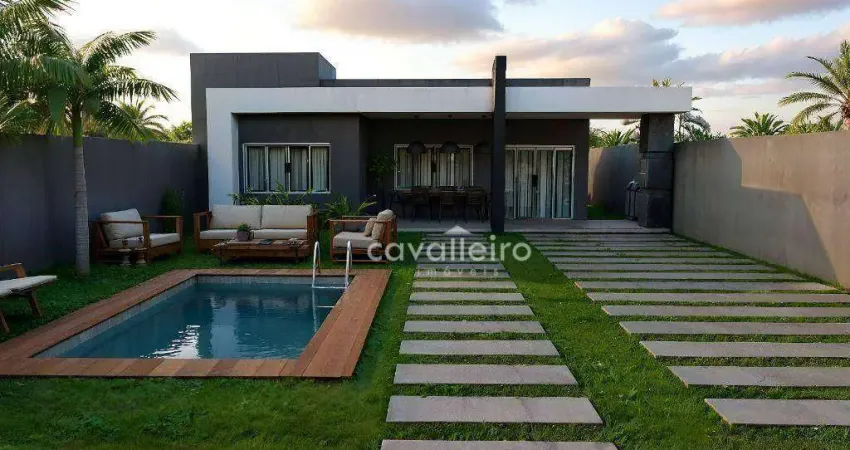 Casa com 3 quartos, churrasqueira, piscina, à venda, 90 m² por r$ 520.000 - jaconé - saquarema/rj