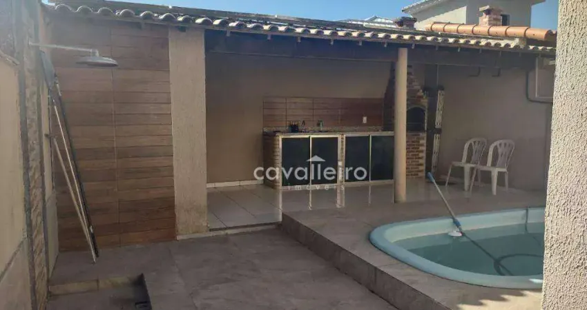 Itaipuaçu com piscina e pertinho do Mar - Casa com 3 dormitórios à venda, 100 m² por R$ 480.000 - Jardim Atlântico Central (Itaipuaçu) - Maricá/RJ