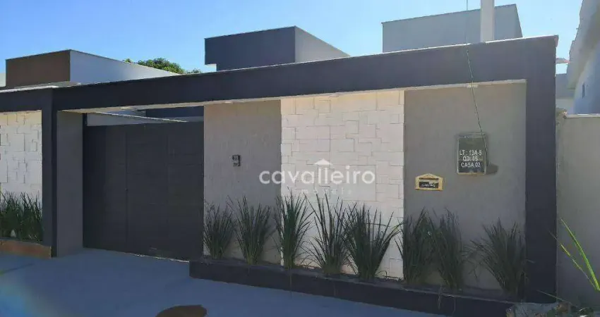 Linda casa com 2 dormitórios à venda, 83 m² por R$ 420.000 - Inoã - Maricá/RJ