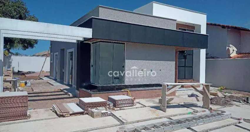 Casa com 3 dormitórios à venda, 119 m² - jardim atlântico central (itaipuaçu) - maricá/rj