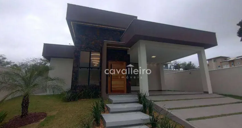 Casa com 3 dormitórios à venda, 144 m² por r$ 830.000,00 - ubatiba - maricá/rj