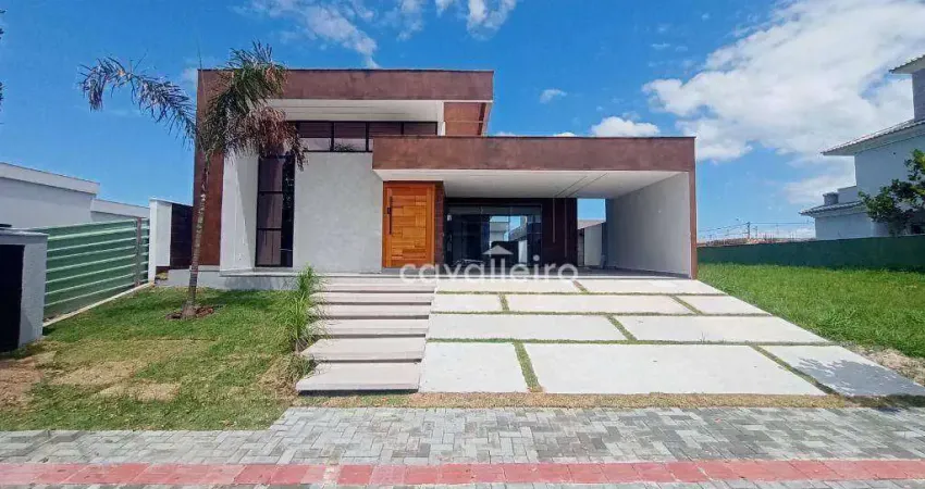 Casa com projeto diferenciado no alphaville maricá | 3 suítes e um belíssimo jardim de inverno!