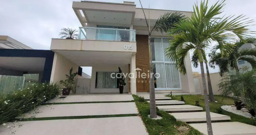 Casa de luxo toda mobiliada no alphaville maricá | 4 quartos, piscina, energia solar e automação