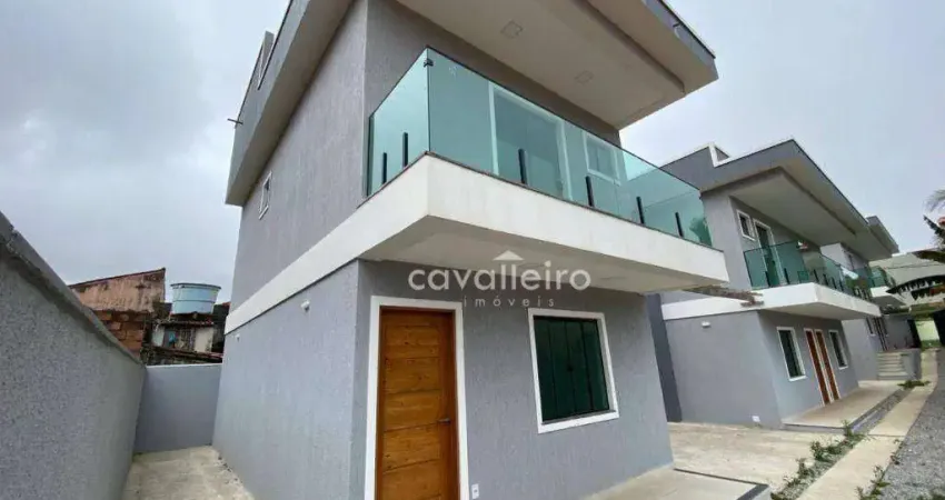 Duplex com 2 suítes, área gourmet, por r$ 450.000 - barroco (itaipuaçu) - maricá/rj