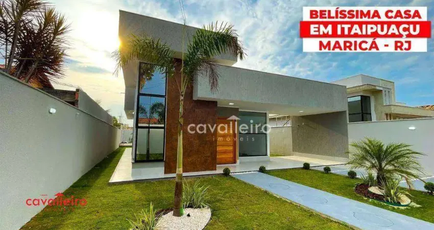 Casa no jardim atlântico central, itaipuaçu – perto da praia, com 3 quartos, piscina e área gourmet