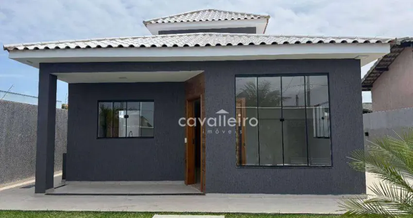 Casa com 3 dormitórios à venda, 96 m²- jardim atlântico central (itaipuaçu) - maricá/rj