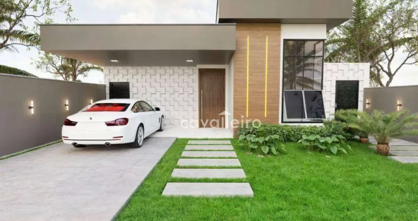 Casa com 3 dormitórios à venda, 124 m² por r$ 368.000,00 - cajueiros - maricá/rj