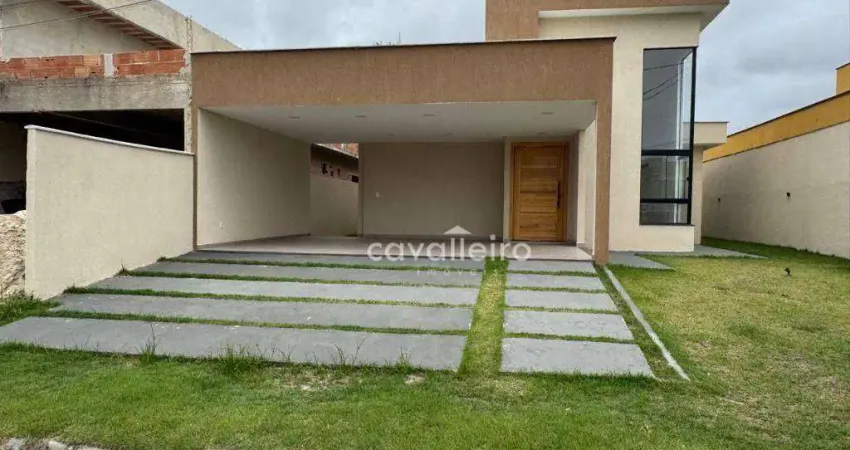 Casa com 3 dormitórios à venda, 140 m² por r$ 690.000,00 - cajueiros (itaipuaçu) - maricá/rj