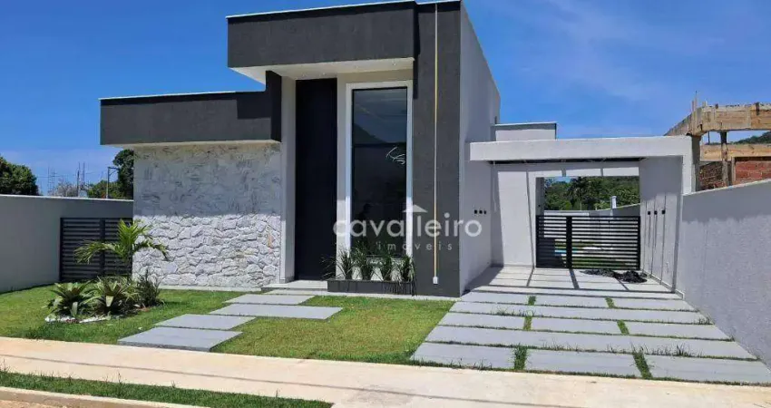 Linda casa com 3 quartos, área gourmet, piscina, 131 m² por r$ 790.000 - espraiado - maricá/rj