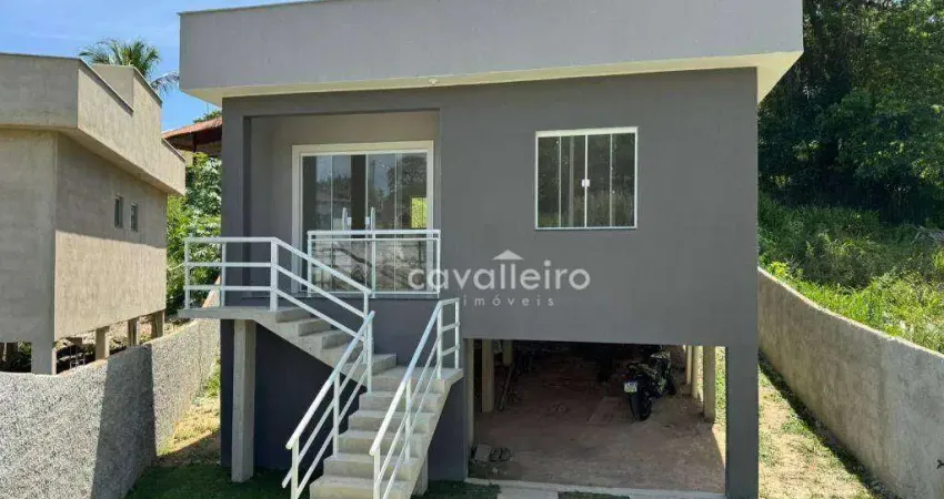 Condado de maricá, casa com 2 quartos, 1 suíte, à venda, 58 m² por r$ 350.000