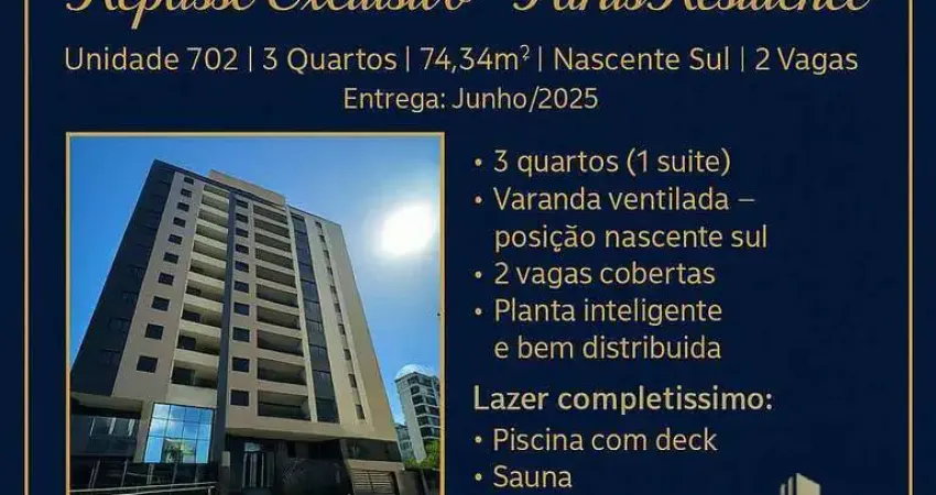 Repasse exclusivo – parus residence | manaíra 
unidade 702 | 3 quartos | 74