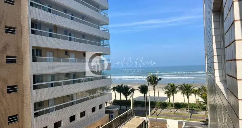 Apartamento Vista Mar, 1 dorm, Mobiliado, Real, Praia Grande