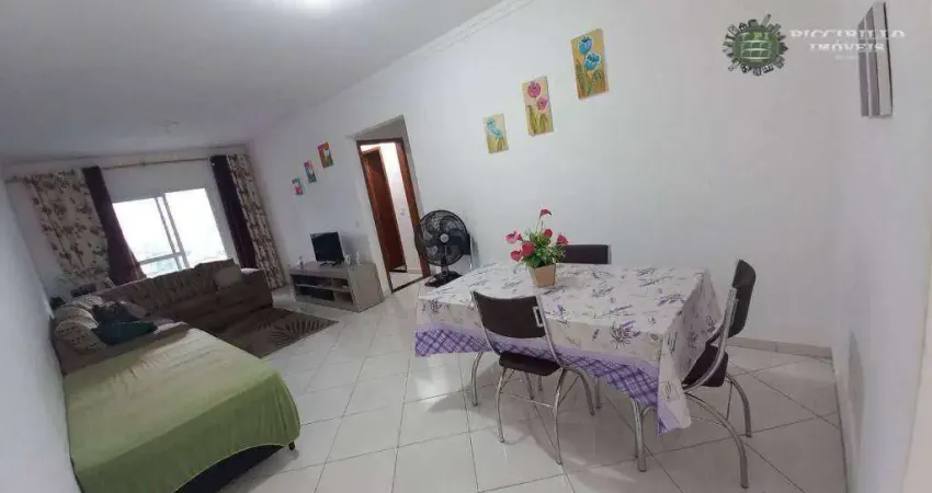 Apartamento 2 dormitórios, 1 suíte, 2 vagas, 200 metros da praia, à venda, 93 m² por R$ 424.000 - Vila Guilhermina - Praia Grande/SP