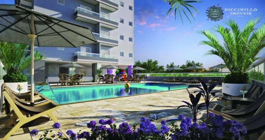 Apartamento com 3 dormitórios à venda, 100 m² por r$ 881.496,00 - vila guilhermina - praia grande/sp