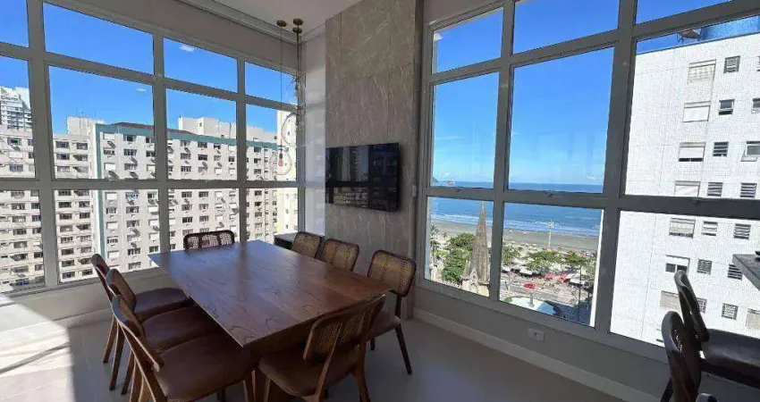 Cobertura com 3 dormitórios à venda, 158 m² por R$ 4.000.000,00 - Embaré - Santos/SP