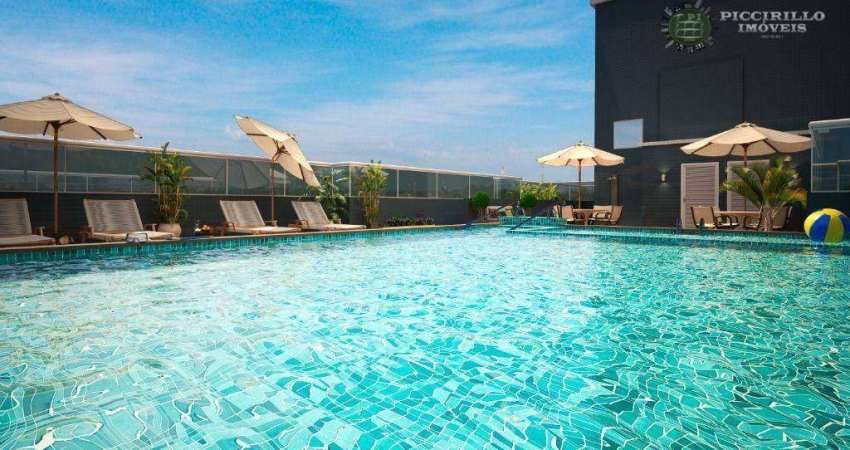 Apartamento com 1 dormitório à venda, 38 m² por R$ 367.000 - Vila Guilhermina - Praia Grande/SP
