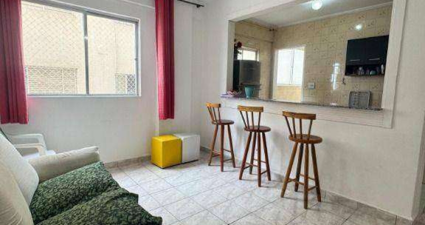 Apartamento com 1 dormitório à venda, 45 m² por R$ 269.000 - Aviação - Praia Grande/SP