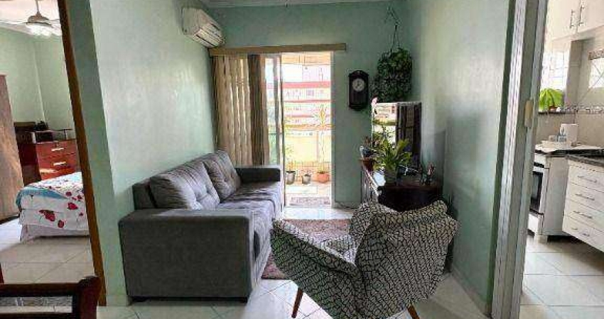 Apartamento com 1 dormitório à venda, 45 m² por R$ 340.000 - Aviação - Praia Grande/SP