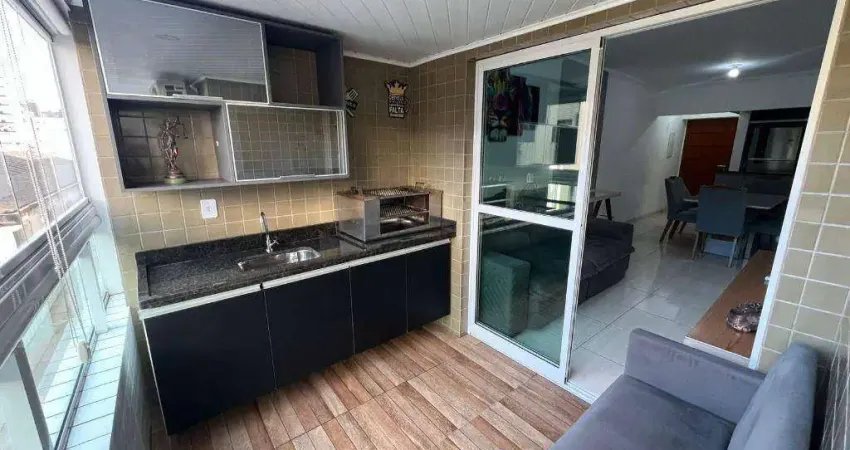 Apartamento com 2 dormitórios à venda, 72 m² por r$ 595.000 - canto do forte - praia grande/sp