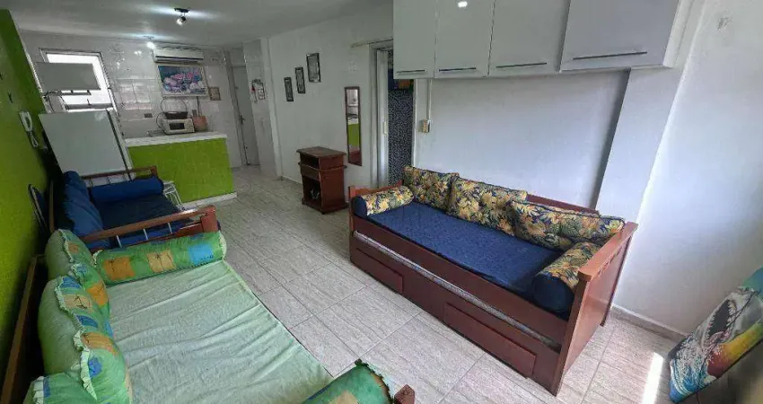 Kitnet com 1 dormitório à venda, 30 m² por r$ 189.000 - aviação - praia grande/sp