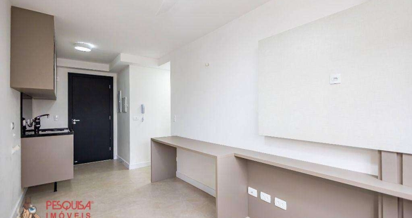 Apartamento com 2 dormitórios para alugar, 34 m² por r$ 3000,00/mês - vila izabel - curitiba/pr