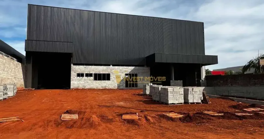 EXCLUSIVO - Barracão para Locação na Gleba Jacutinga – Londrina | Área Industrial | 1.600m² | 2 Docas | Estacionamento | R$ 25.500,00