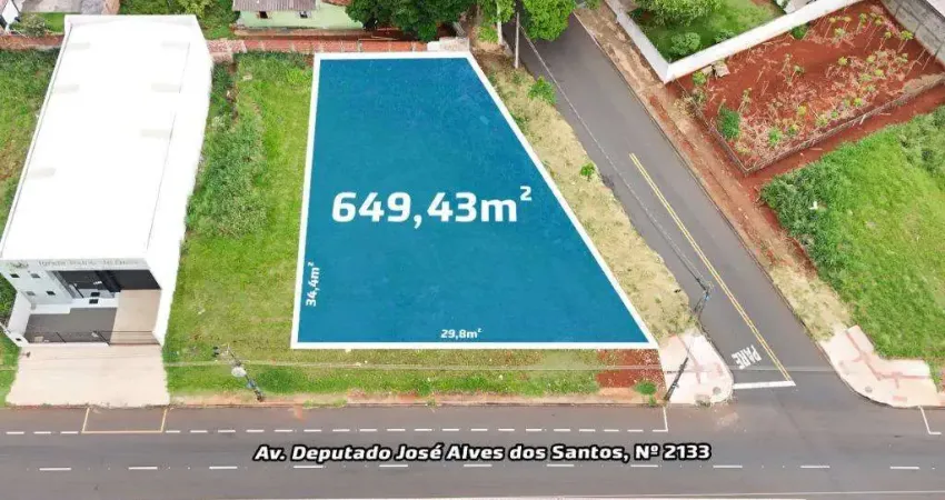 Terreno à venda em maringá, jardim santa cruz, com 649.43 m², jardim santa cruz