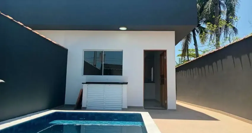 Casa para venda em itanhaém, gaivota, 2 dormitórios, 1 suíte, 1 banheiro, 1 vaga