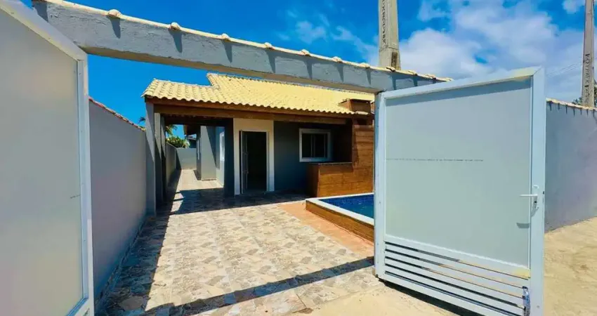 Casa para venda em itanhaém, jardim regina, 2 dormitórios, 1 suíte, 1 banheiro, 2 vagas